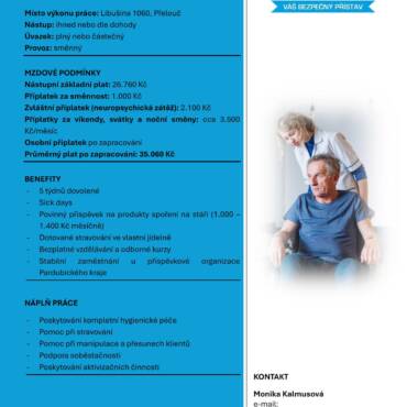 Domov u&nbsp;Fontány v&nbsp;Přelouči hledá nové kolegy na pozici pracovník/pracovnice v&nbsp;sociálních službách